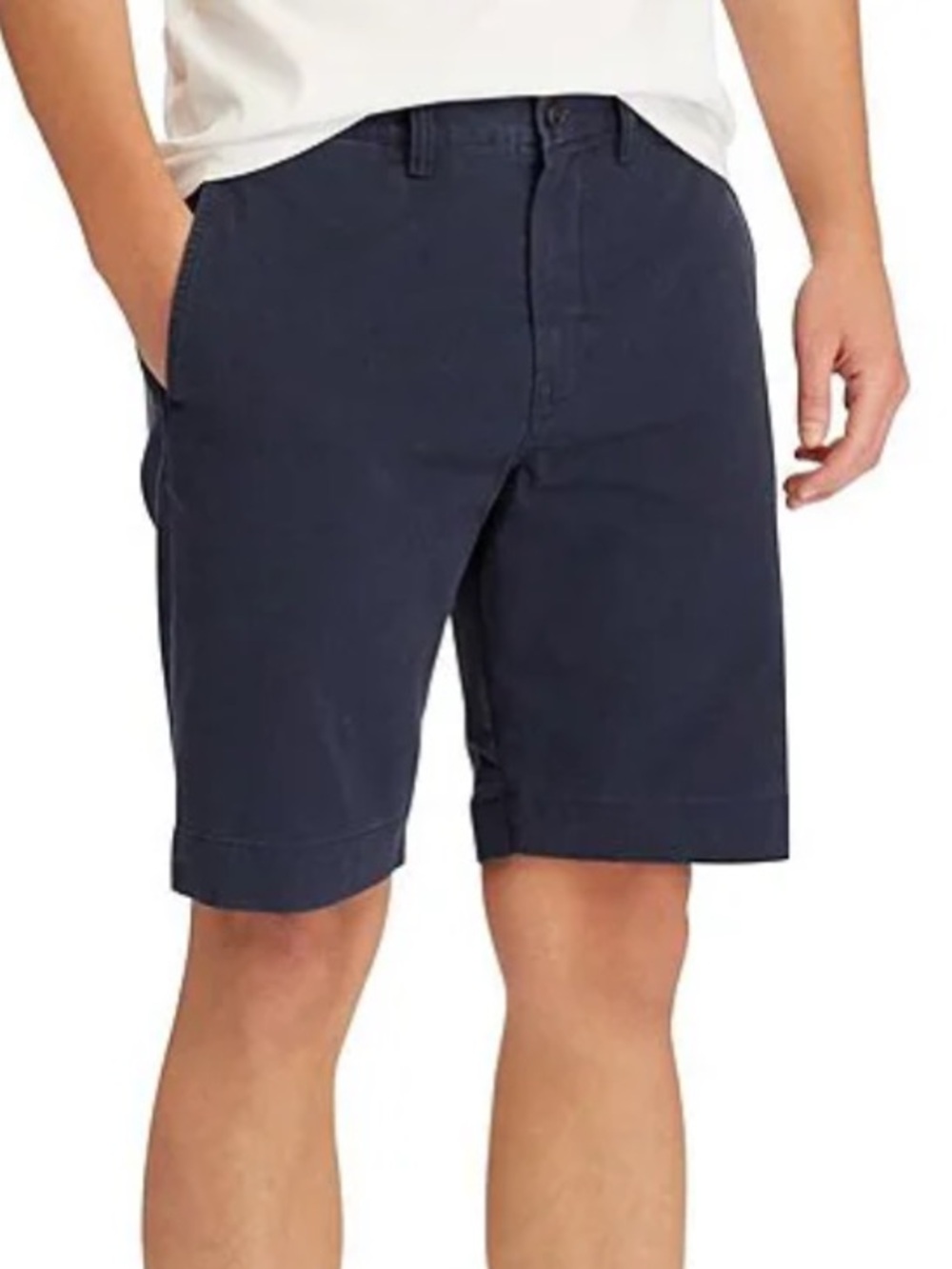 Polo Ralph Lauren Men 40 Navy Blue Classic Fit Stretch 9” Twill Chino Shorts NWT